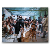 The Scandinavian Artists’ Lunch at Café Ledoyen, Paris - Canvas