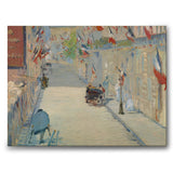 The Rue Mosnier with Flags - Canvas