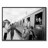Resande vid Riksgränsen 1956