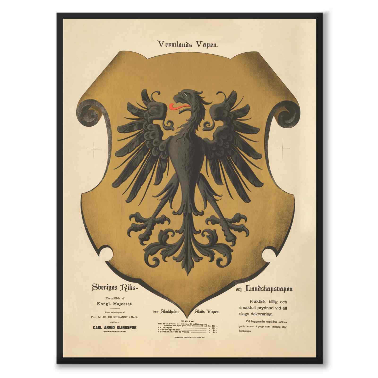 Vermlands Landskapsvapen poster | Historly HISTORLY Vermlands Landskapsvapen poster | Historly HISTORLY