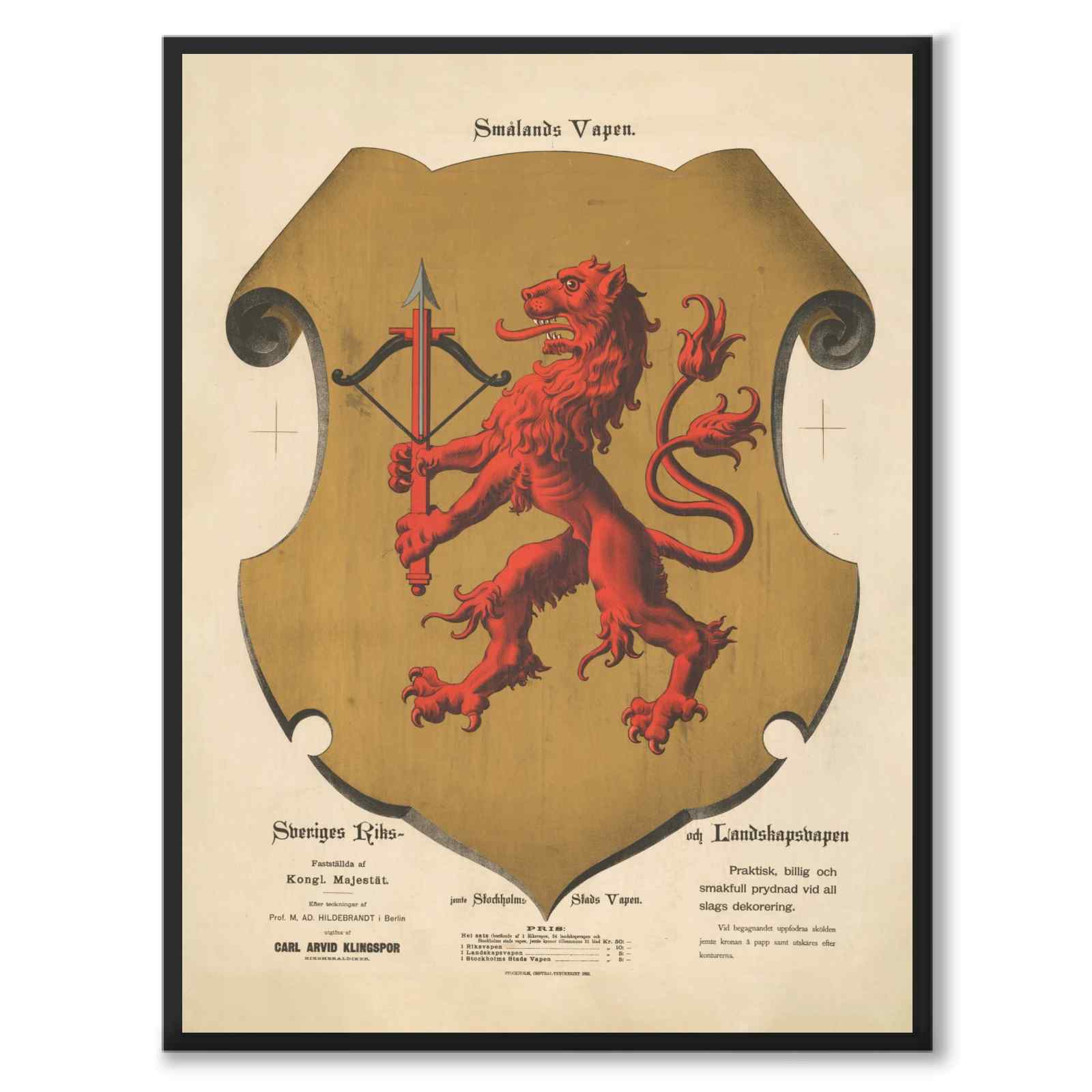 Smlands Landskapsvapen poster | Historly HISTORLY Smlands Landskapsvapen poster | Historly HISTORLY