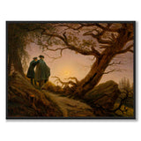 Two Men Contemplating the Moon