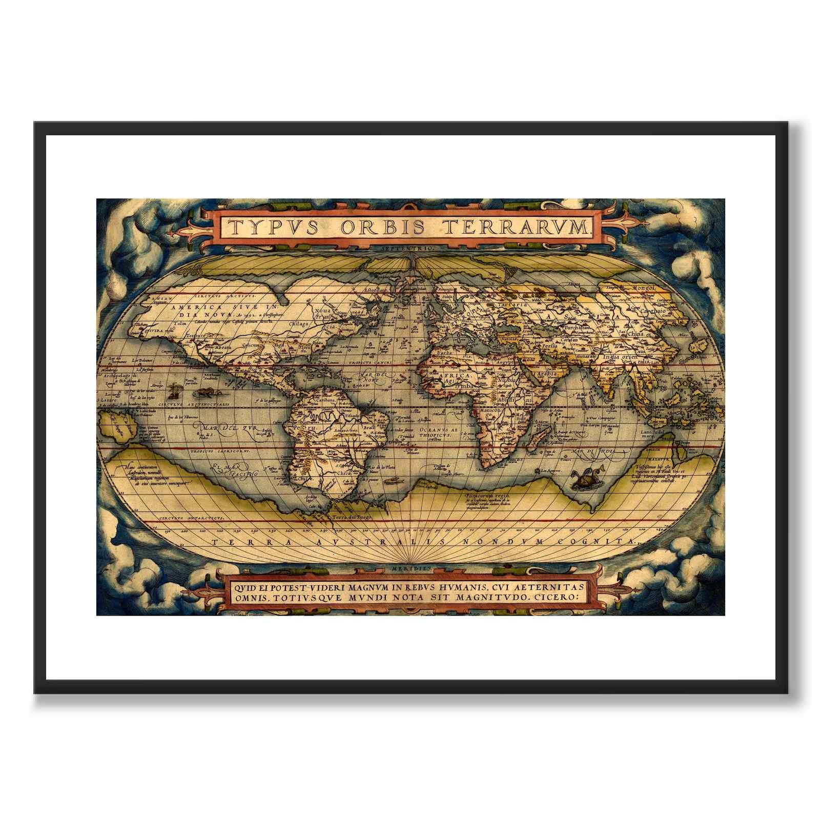 Ortelius World Map 1570