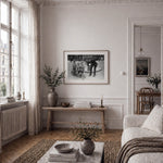 Tandem Biking as wall art in an inspiring interior setting