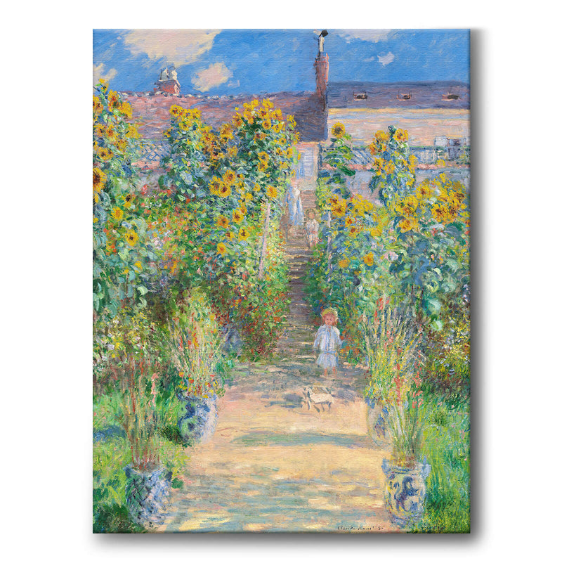 The Artist's Garden at Vétheuil - Canvas