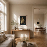 Gustav III as wall art in an inspiring interior setting