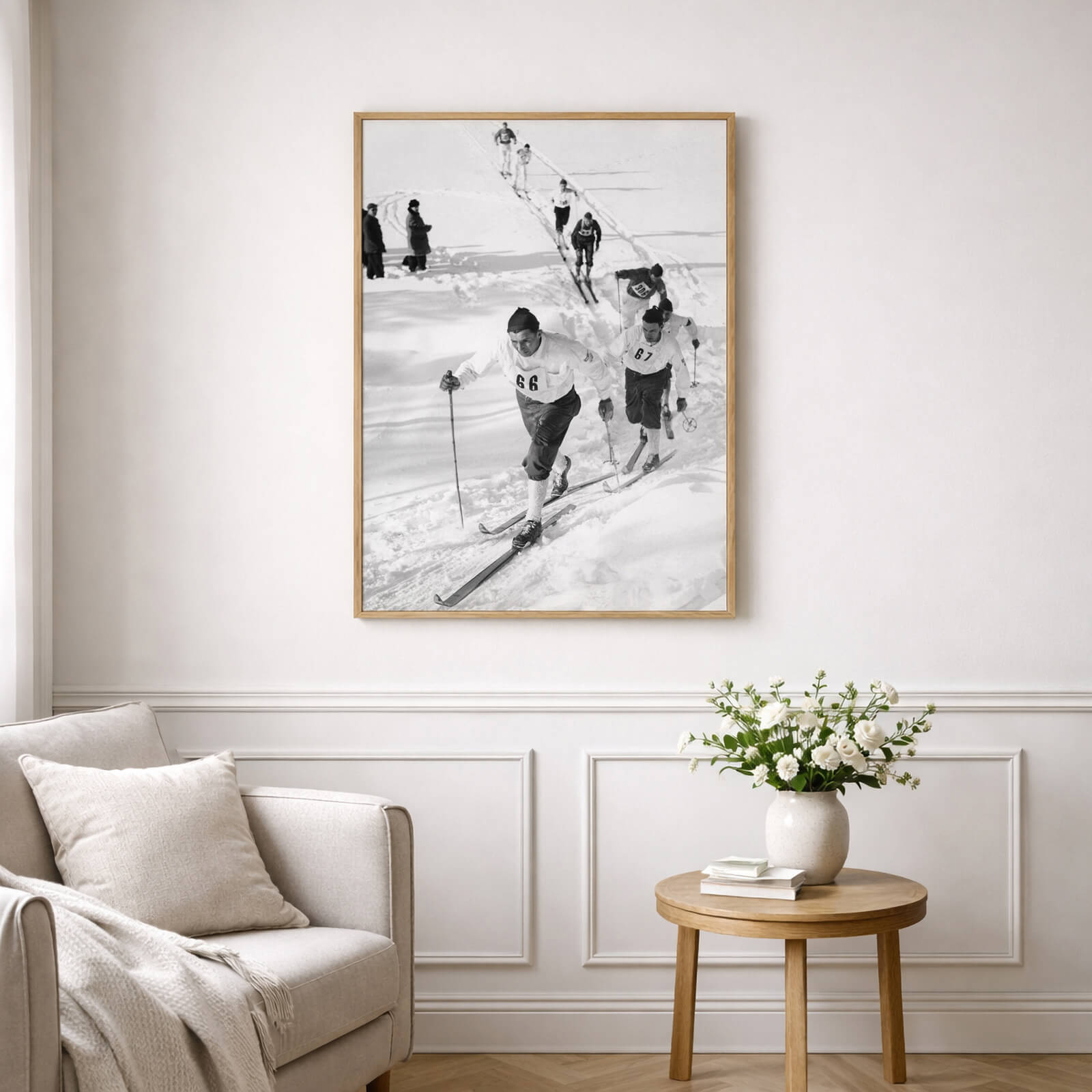 "Mora-Nisse" as wall art in an inspiring interior setting