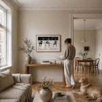 Börje Salming as wall art in an inspiring interior setting