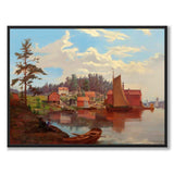 Utsikt over Apple Bay i 1856