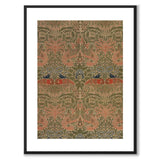 Peacock and Dragon av William Morris som poster – vit kant