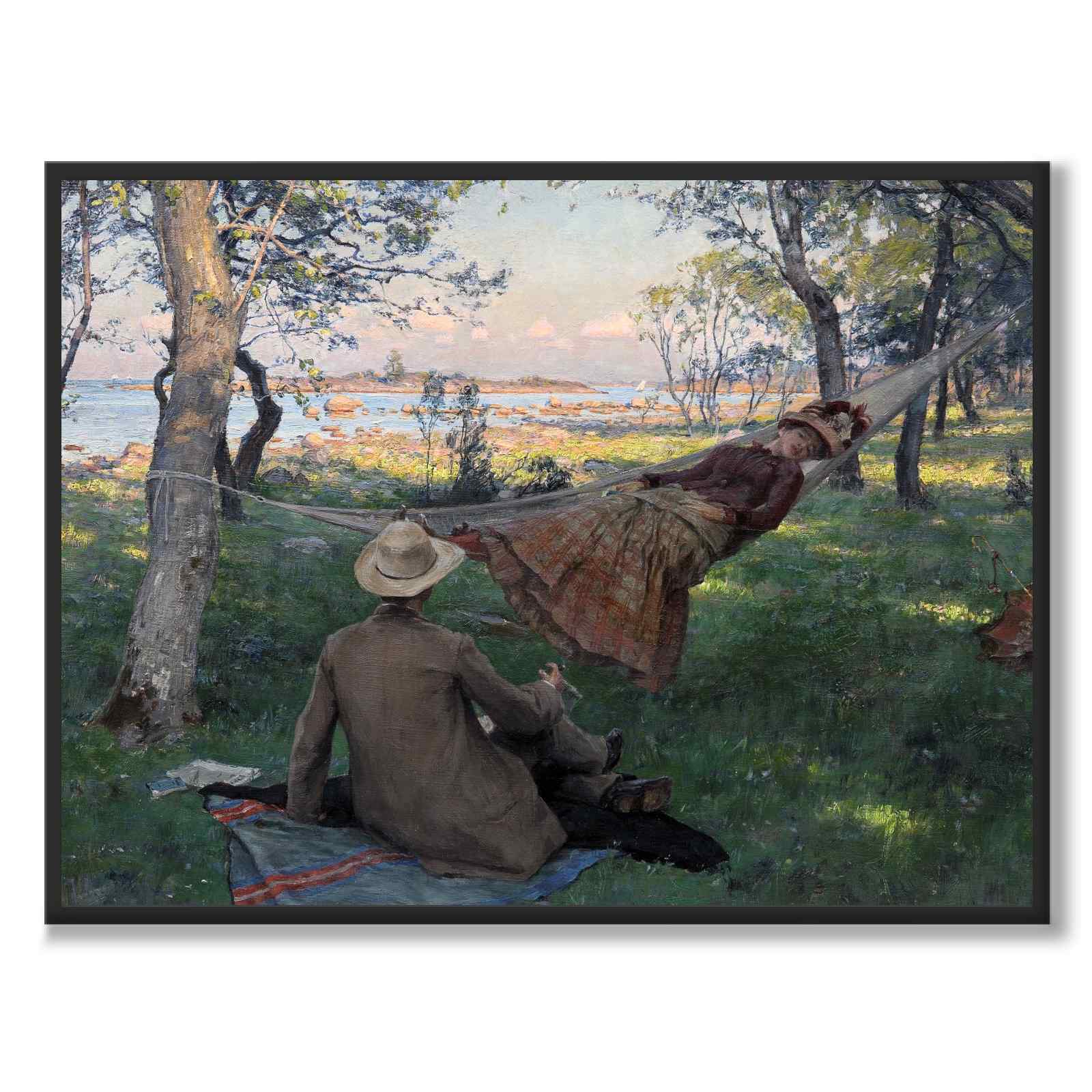 Sommarsiesta av Johan Krouthén som plakat – helbilde