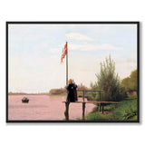 View from Dosseringen by Sortedam Lake toward Nørrebro by Christen Købke as a poster – full image
