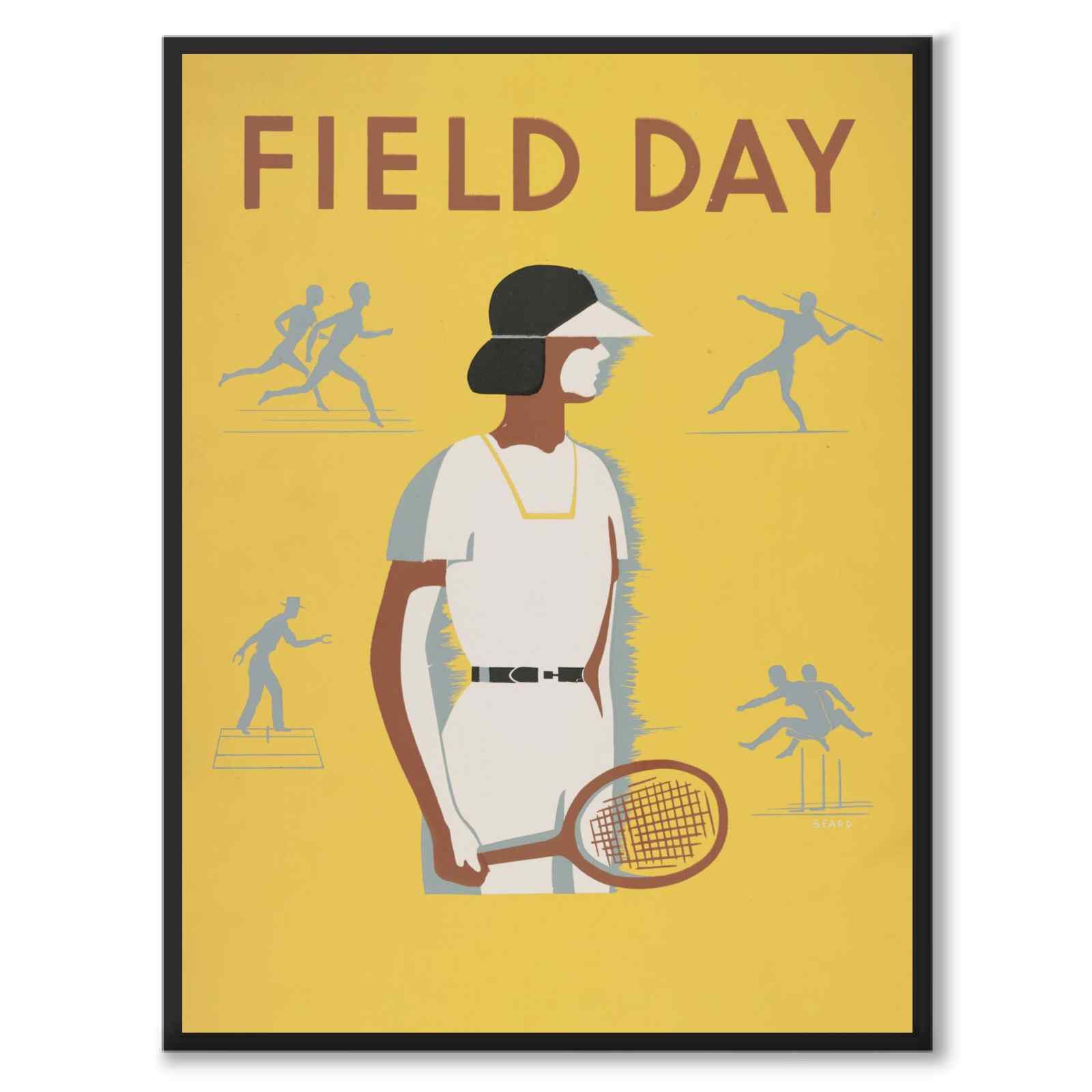 Field day – WPA recreation project, Dist. No. 2 av Beard som plakat – helbilde