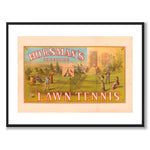 Horsman's Celebrated Lawn Tennis by Charles Hart Lith. as a poster – white border