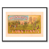Horsman's Celebrated Lawn Tennis by Charles Hart Lith. as a poster – white border
