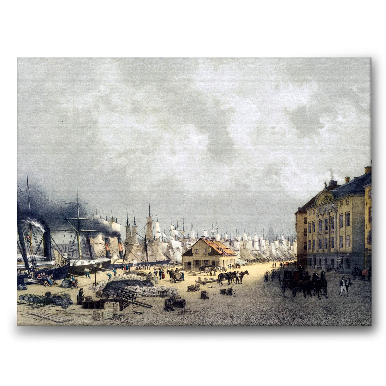 Skeppsbron tavla - Carl Johan Billmark, Historly