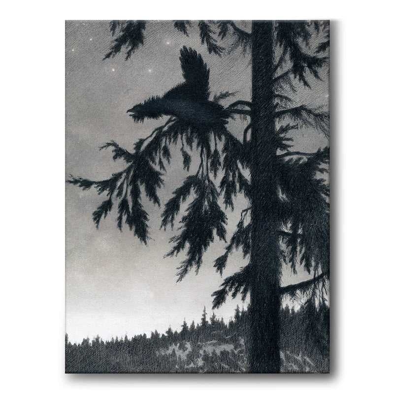 The Capercaillie Playing - Canvas