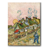 Houses and Figure - Canvas