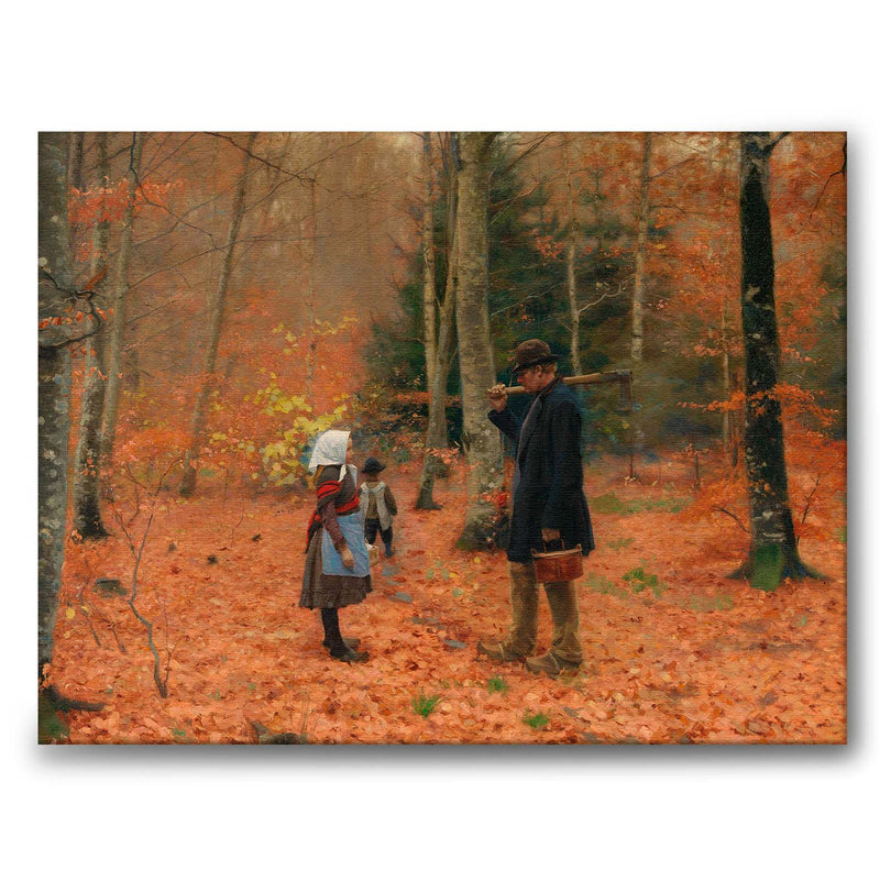 The Woodman and his Children - Canvas