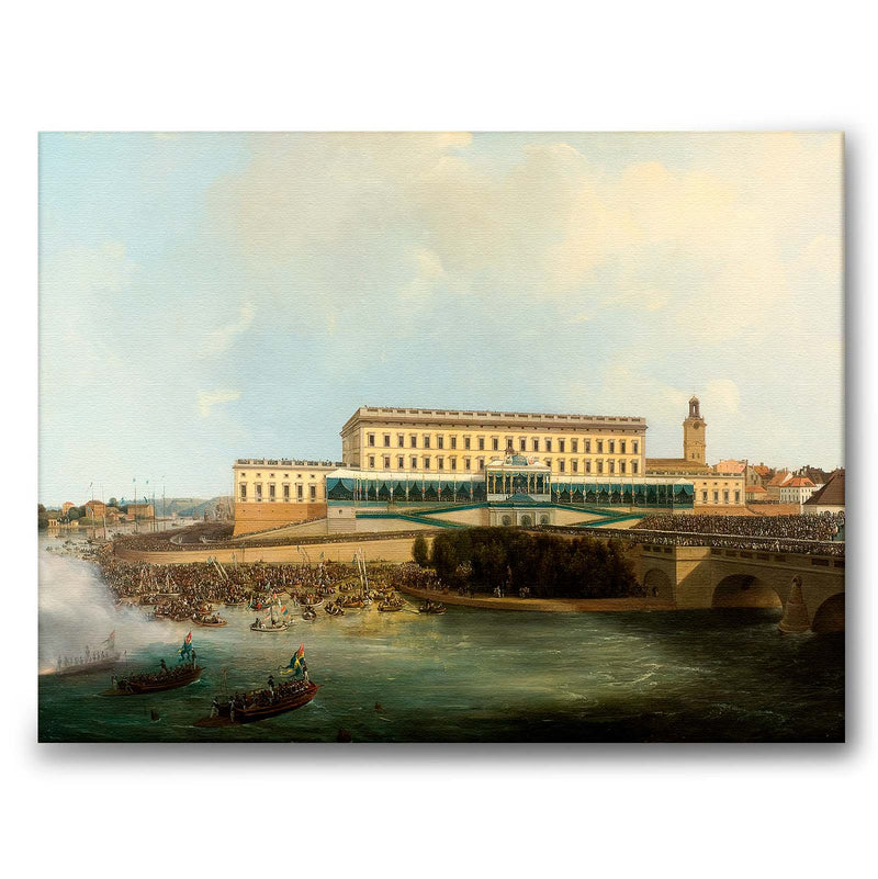 The Acclamation of King Carl XIV Johan of Sweden in 1818 - Canvas
