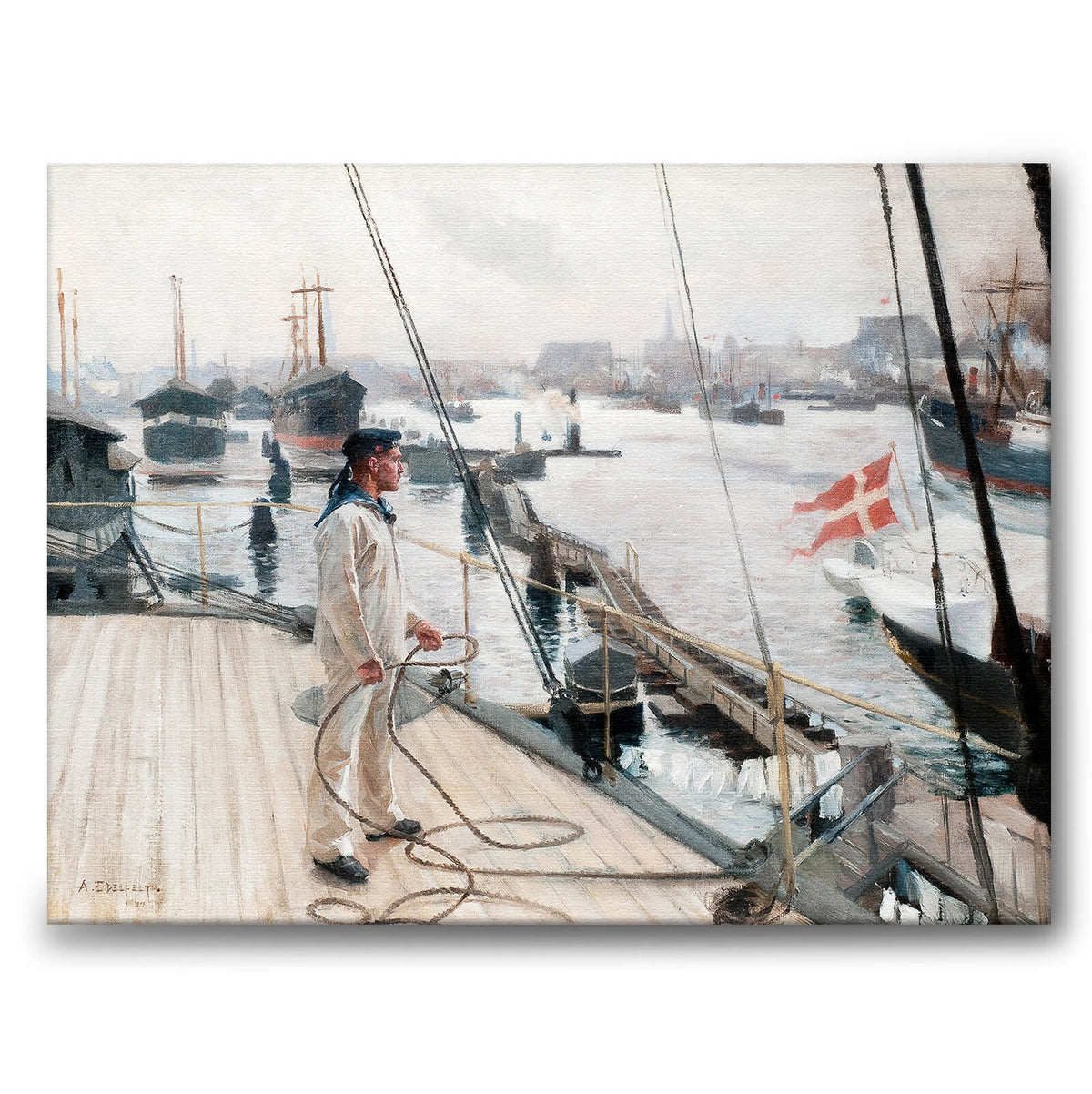 From the port of Copenhagen I - Canvas