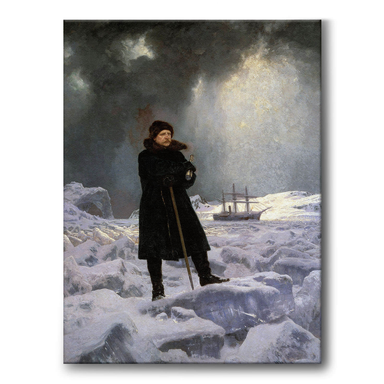 Georg von Rosen canvastavla - tavla med upptäckaren Nordenskiöld – HISTORLY