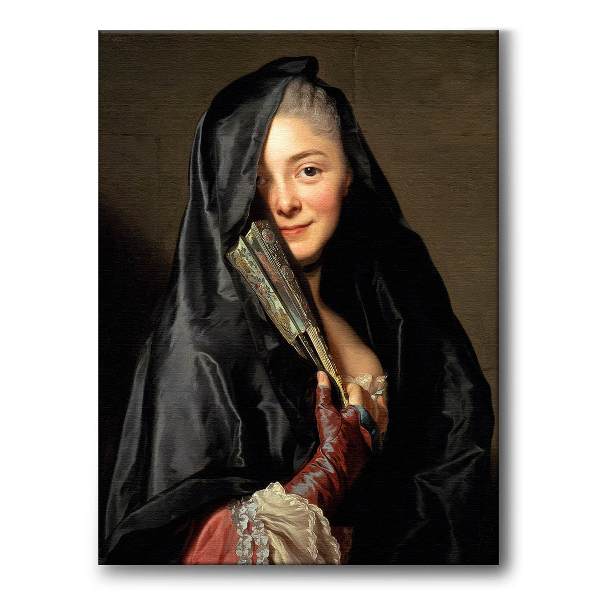 The Lady With The Veil - Canvas