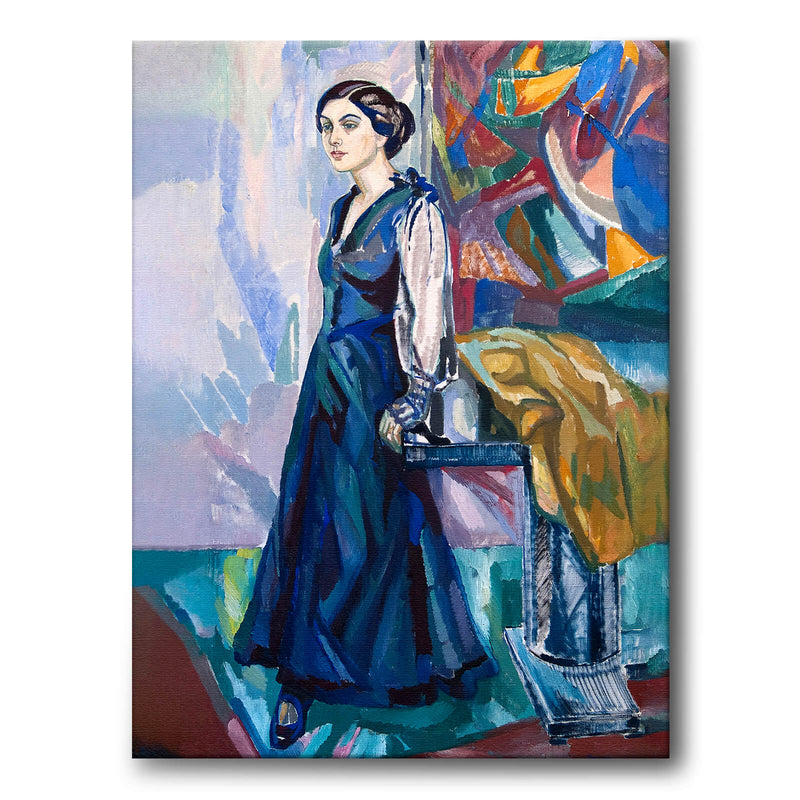 Lady in Blue - Canvas