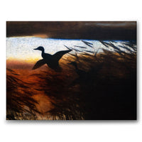 Summer Night Ducks Lifting - Canvas