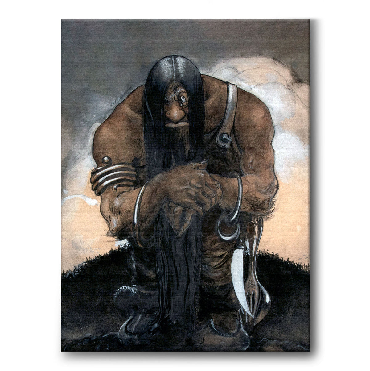Ett Gammalt Bergtroll - Canvas