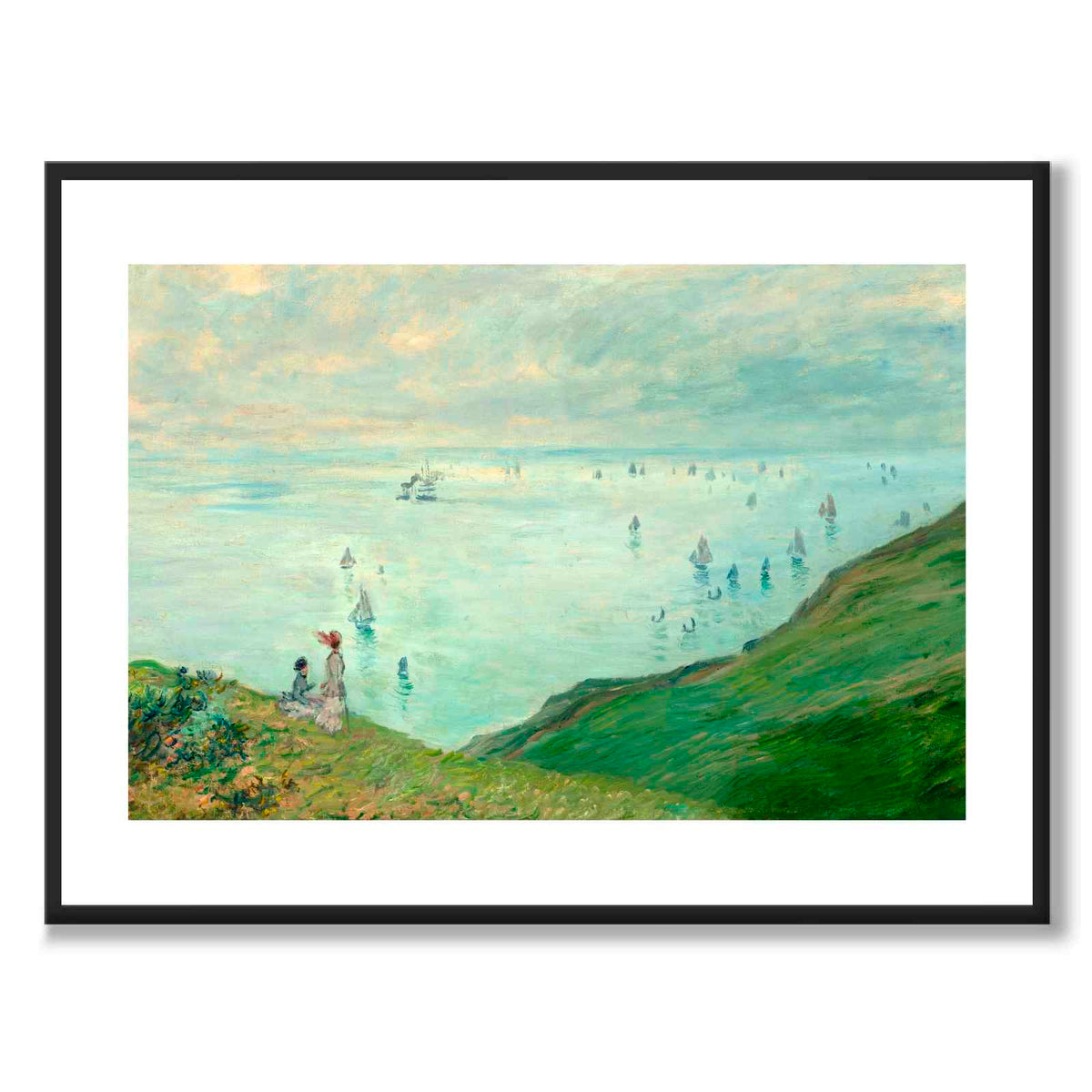 Cliffs at Pourville - Poster
