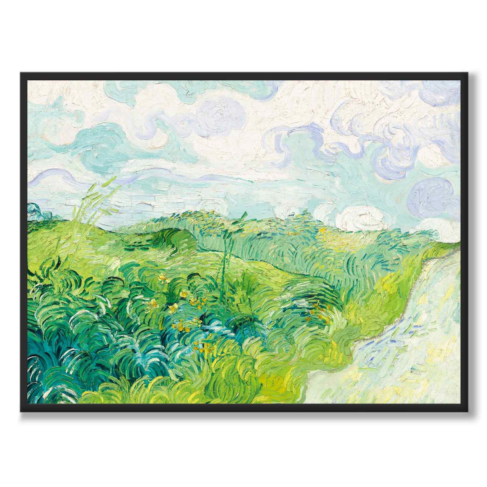 Poster Green Wheat Fields, Auvers, Vincent Van Gogh