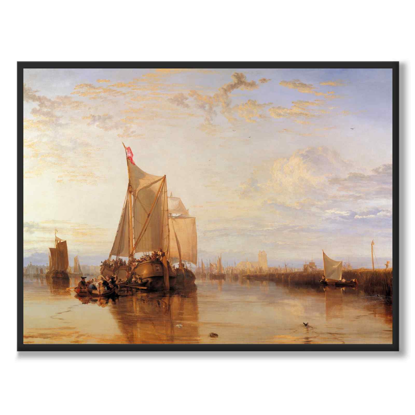 The Dort Packet-Boat from Rotterdam Becalmed - Poster
