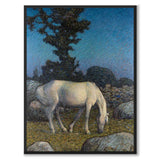 White Horse at Dusk - Poster
