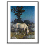 White Horse at Dusk - Poster