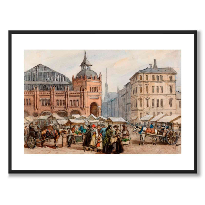 Östermalmshallen 1890 - Poster