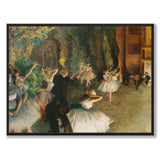 The Rehearsal of the Ballet Onstage - Poster