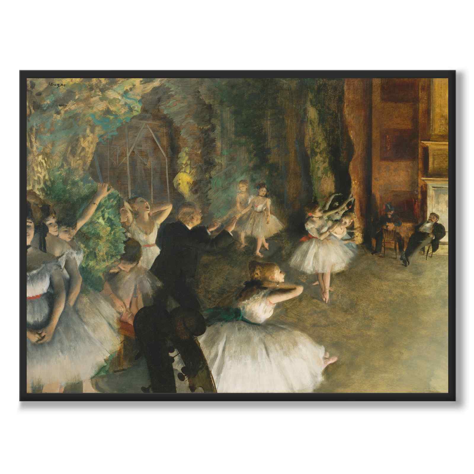 The Rehearsal of the Ballet Onstage - Poster