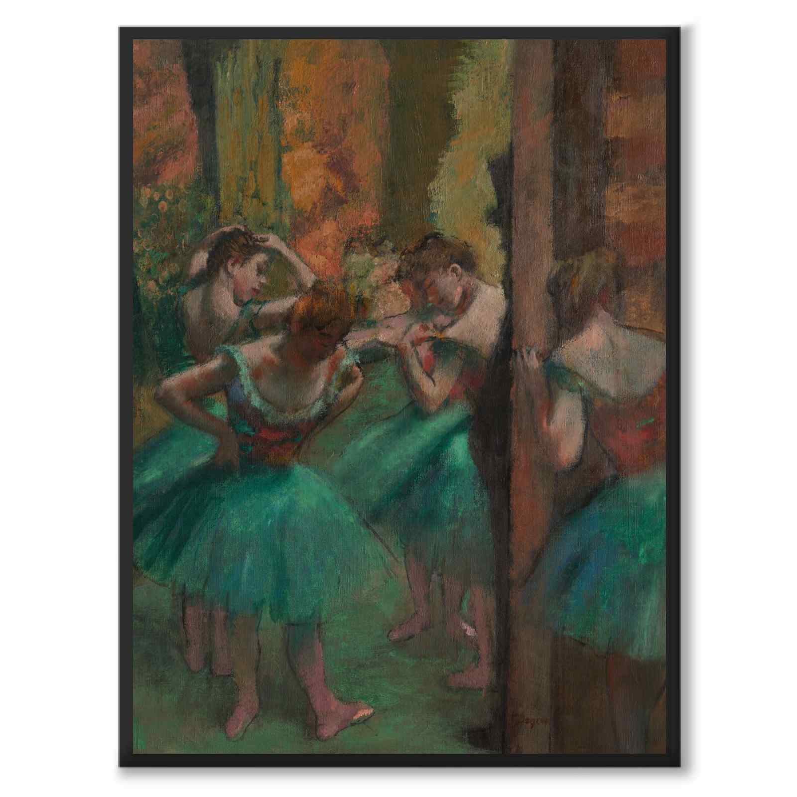 Dancers, Pink and Green - Poster