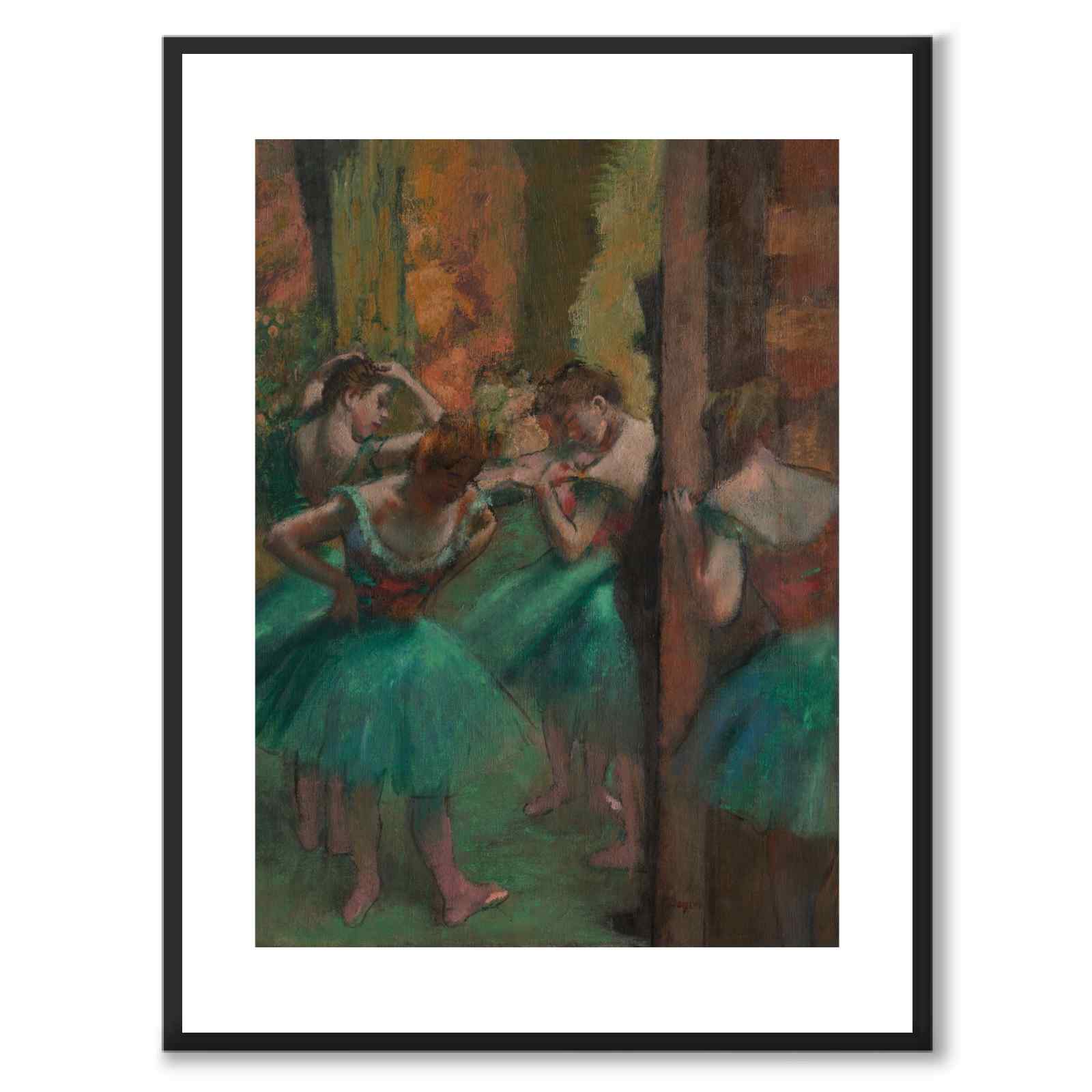 Dancers, Pink and Green - Poster