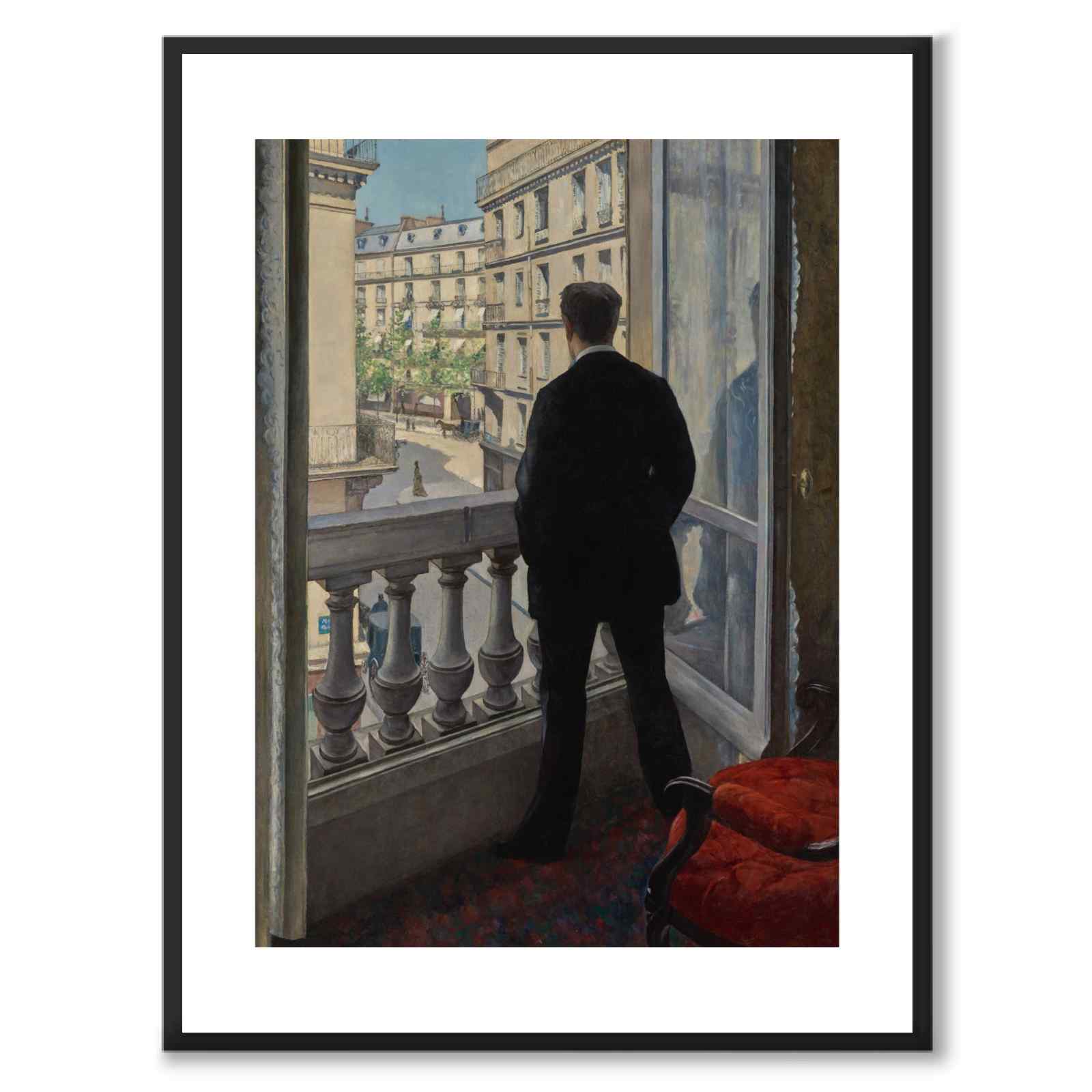 Young man at his window - Poster