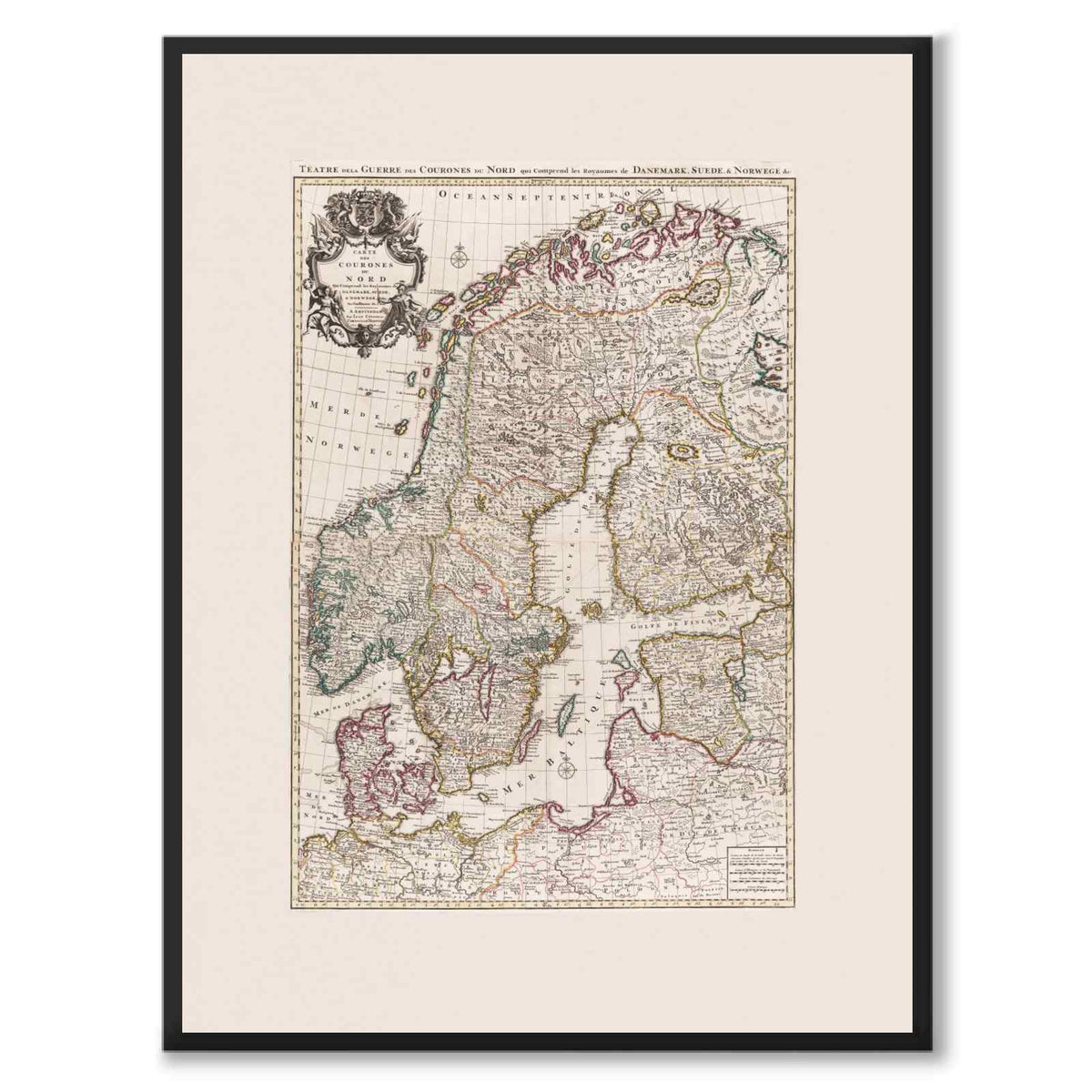 Carte des courones de Nord