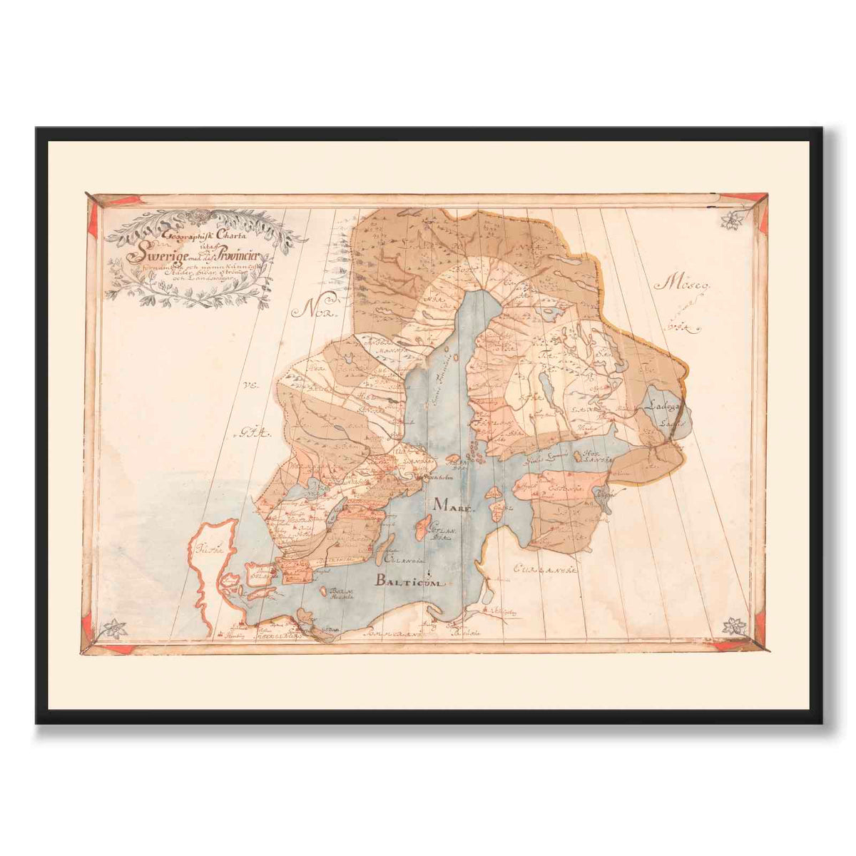 Geographisk charta utaff Swerige