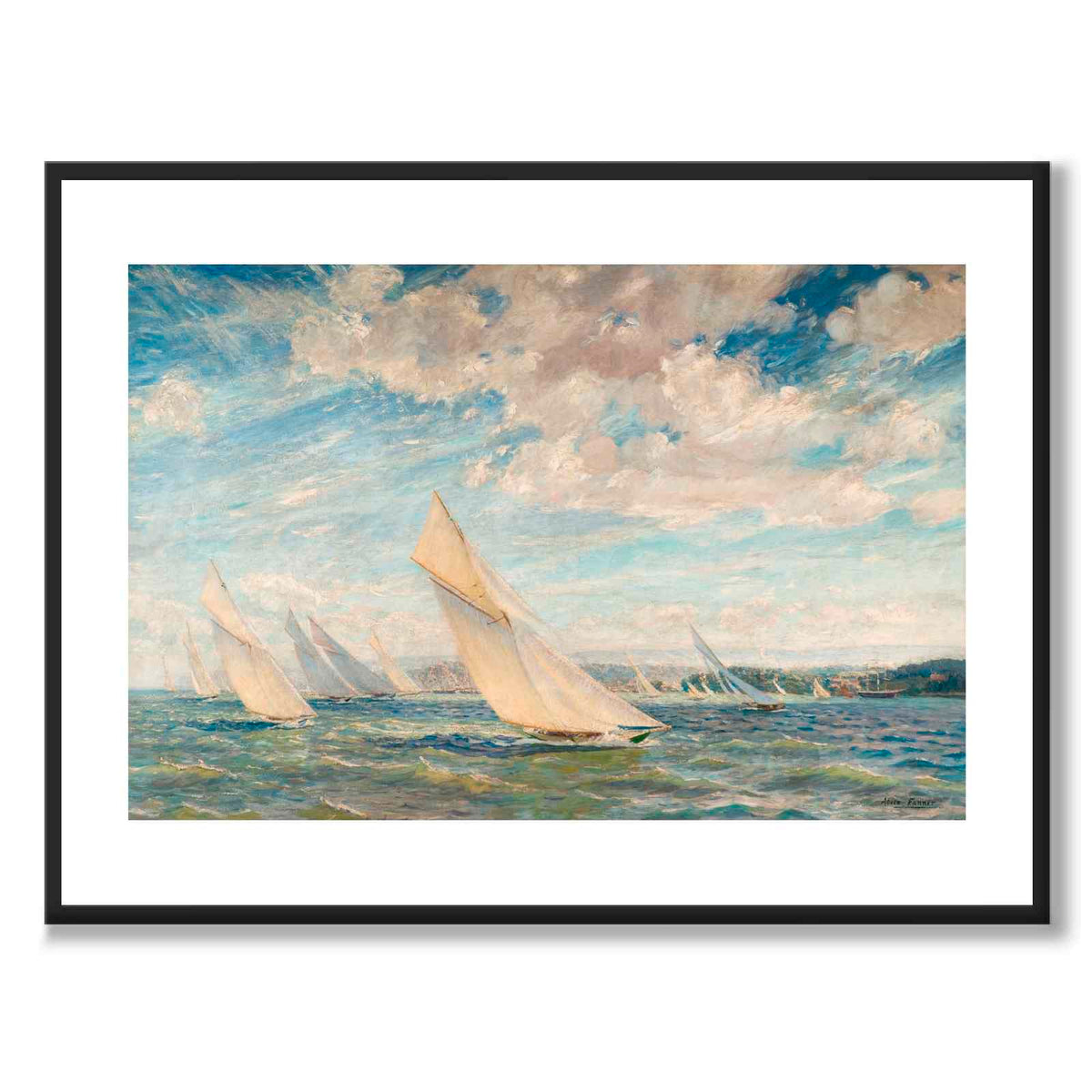 Yacht Racing In The Solent - Poster
