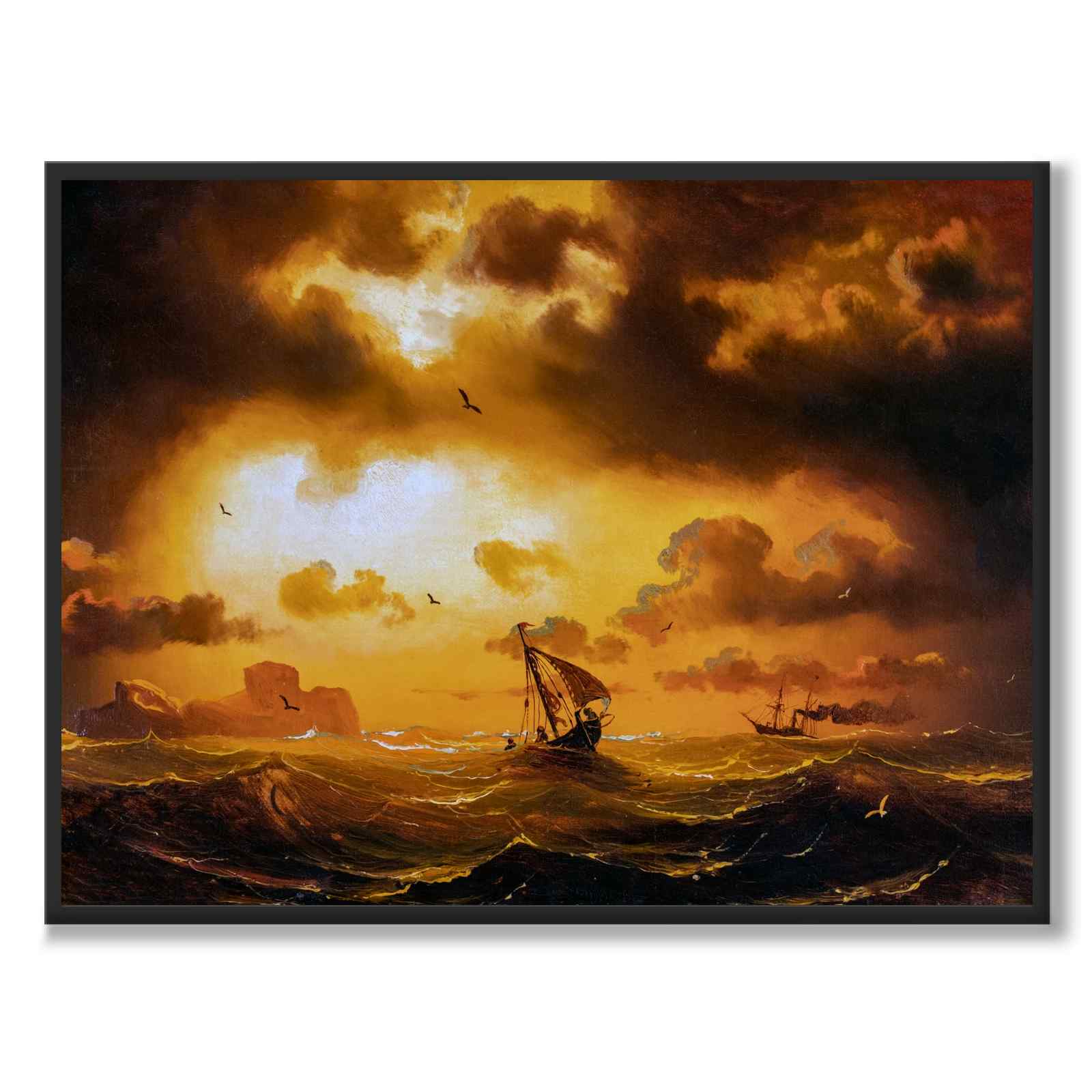 Sunset at Sea - Poster