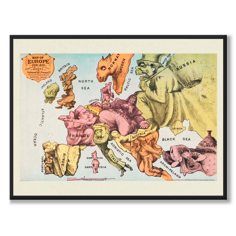 Krigskarta över Europa